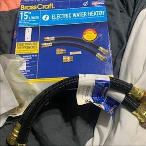 Electric water heater installation kit